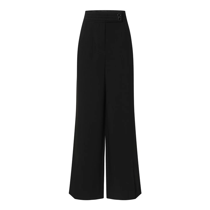 Black Elegant Wide-leg Pants Black Elegant Wide-leg Pants