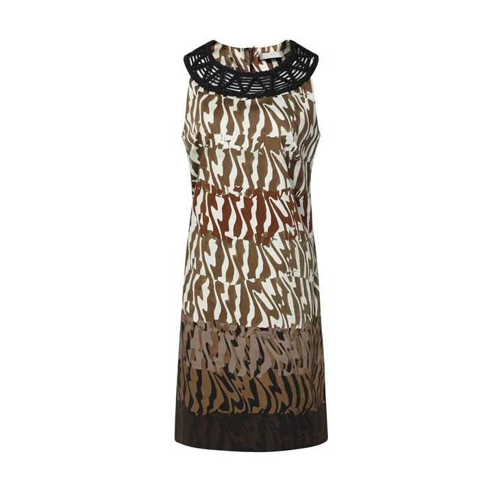 Black Lace Trimmed Sleeveless Dress Black Lace Trimmed Sleeveless Dress