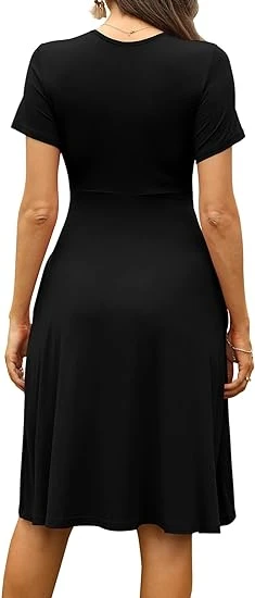 Casual Dresses V-Neck Floral Party Dress Casual Dresses V-Neck Floral Party Dress