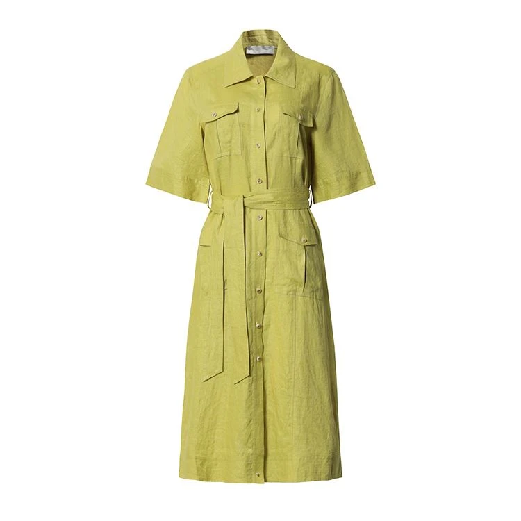 Casual Green Shirt Dress Casual Green Shirt Dress