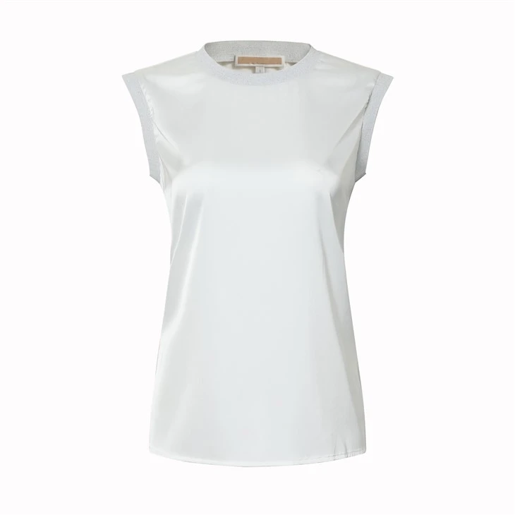 Chic White Sleeveless Garment For Women Chic White Sleeveless Garment For Women