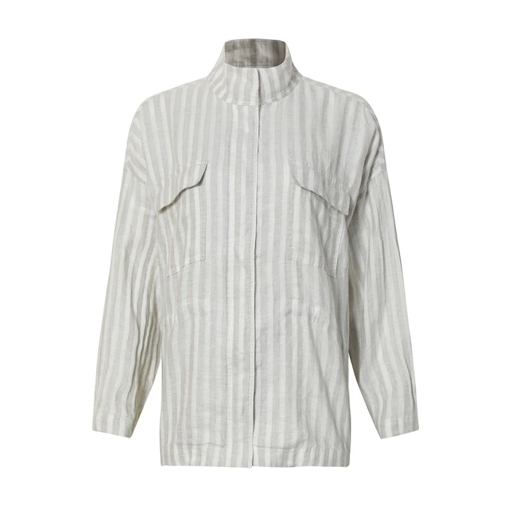 Fashionable Striped Long Sleeve Shirt Fashionable Striped Long Sleeve Shirt