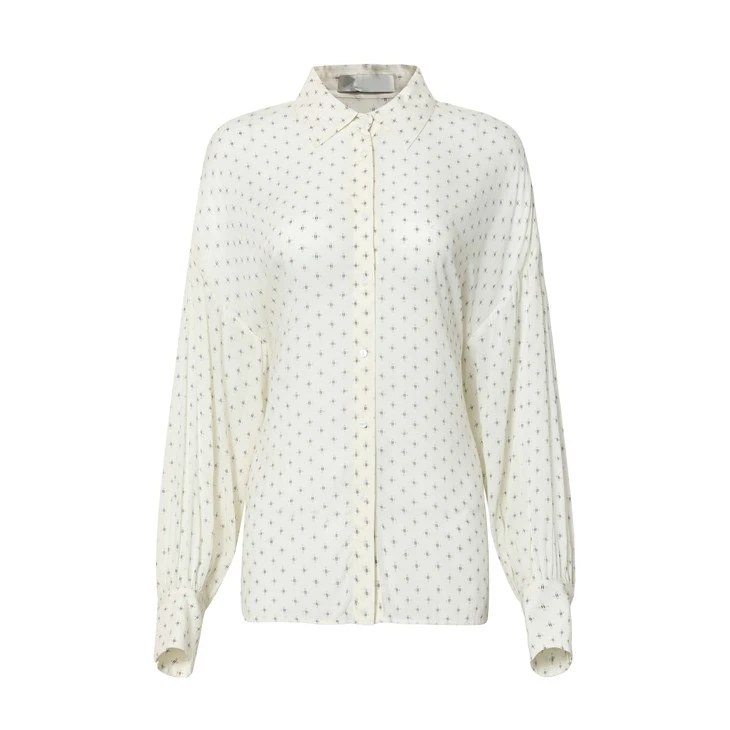 Fashionable Woman White Shirt Blouse Fashionable Woman White Shirt Blouse