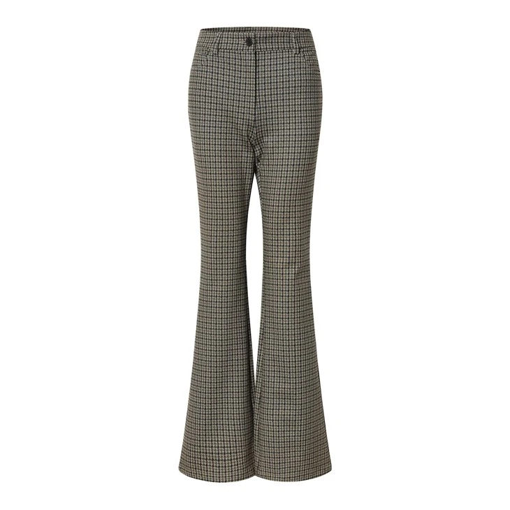 Flared-Leg Trousers With Pattern Flared-Leg Trousers With Pattern