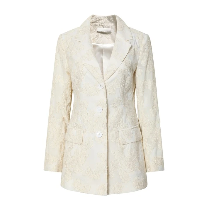 Floral Patterned Blazer For Women