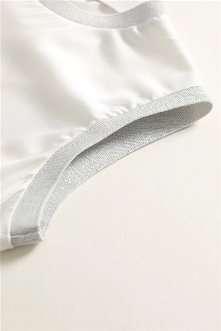 Pure White Sleeveless Blouse Pure White Sleeveless Blouse