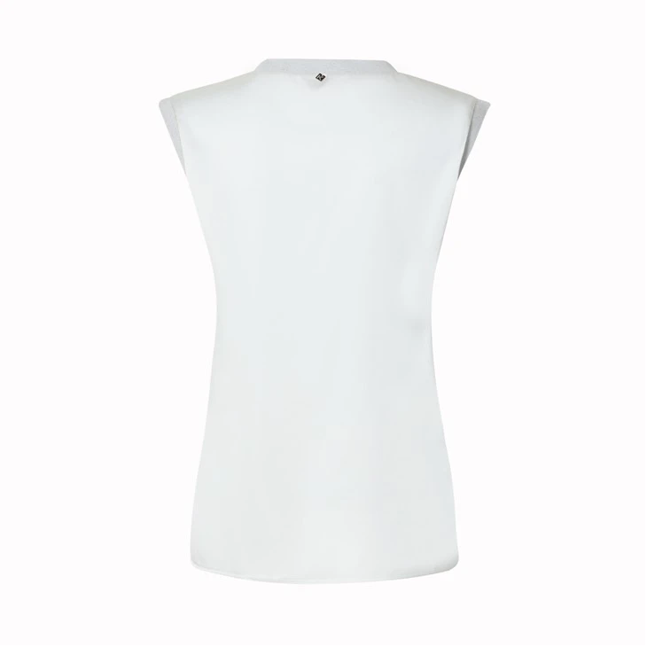 Pure White Sleeveless Blouse Pure White Sleeveless Blouse
