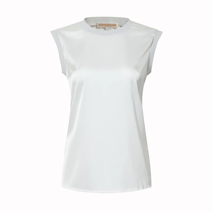 Pure White Sleeveless Blouse Pure White Sleeveless Blouse