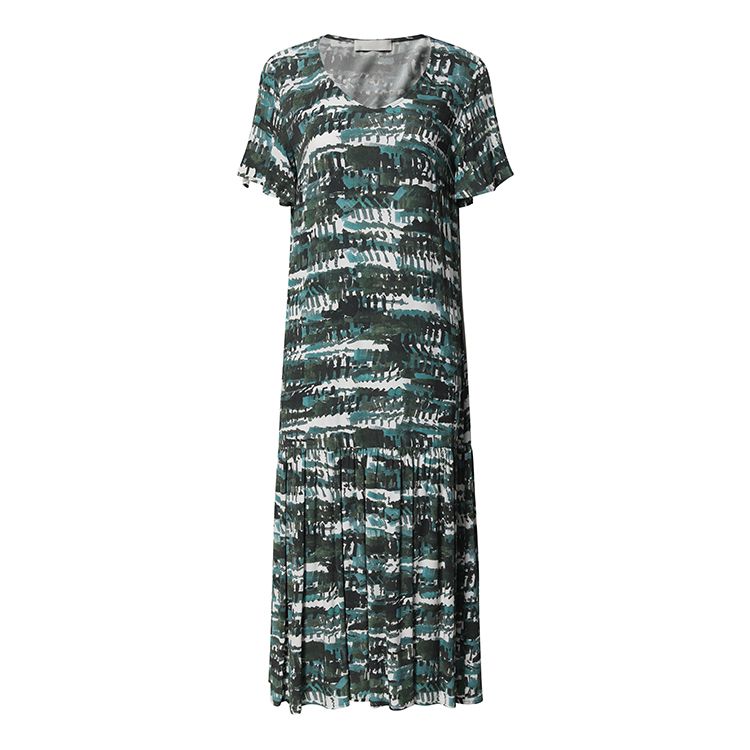Short Sleeve Summer Pleated Drese Short Sleeve Summer Pleated Drese