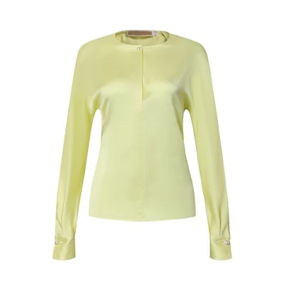 Bright Yellow Women's Long Sleeve Blouse