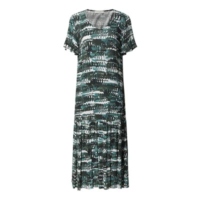 Casual Green Short Sleeve Dress