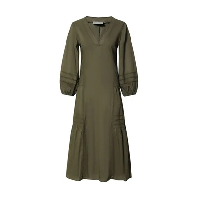 Casual Olive Green A-Line Dress