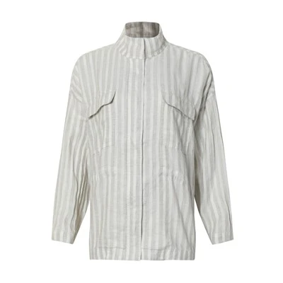 Fashionable Striped Long Sleeve Shirt
