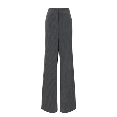 Gray Striped Pants For Women 2024