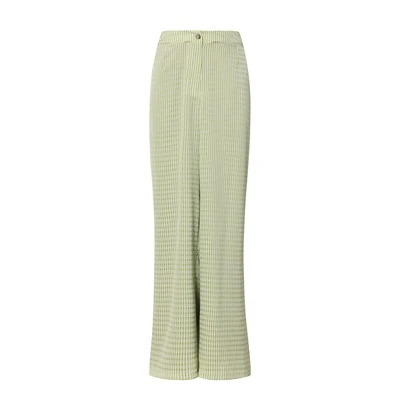 Green And White Checked Pants