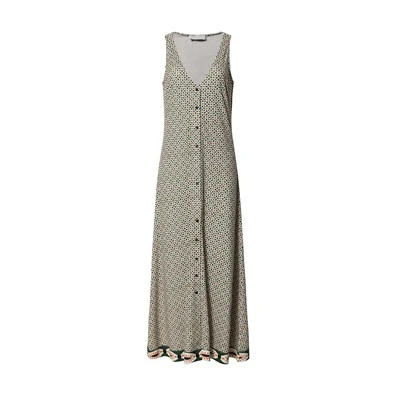 Multi-Color Dot Print Sleeveless Dress