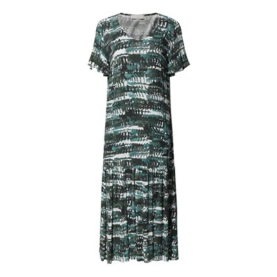 Short Sleeve Summer Pleated Dress