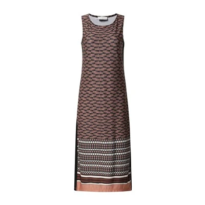 Stylish Geometric Print Long Dress