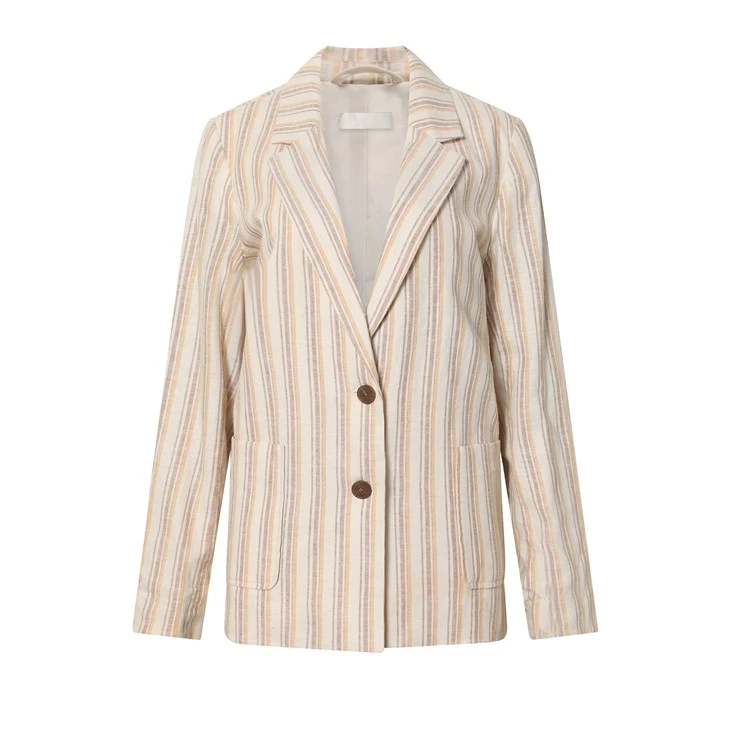 Striped Double-Breasted Blazer Striped Double-Breasted Blazer