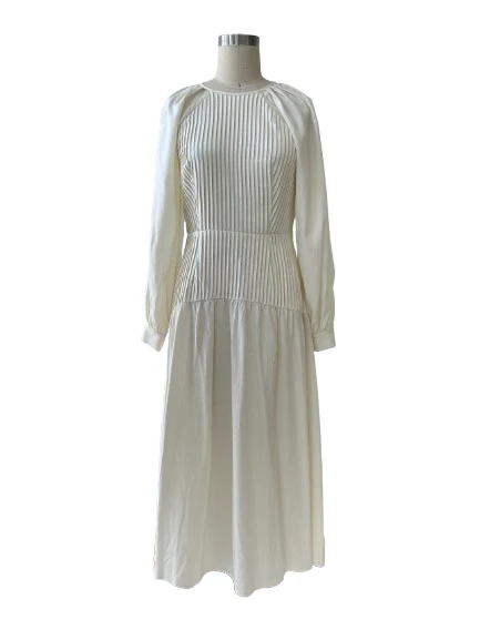 White Dress With Long Sleeves