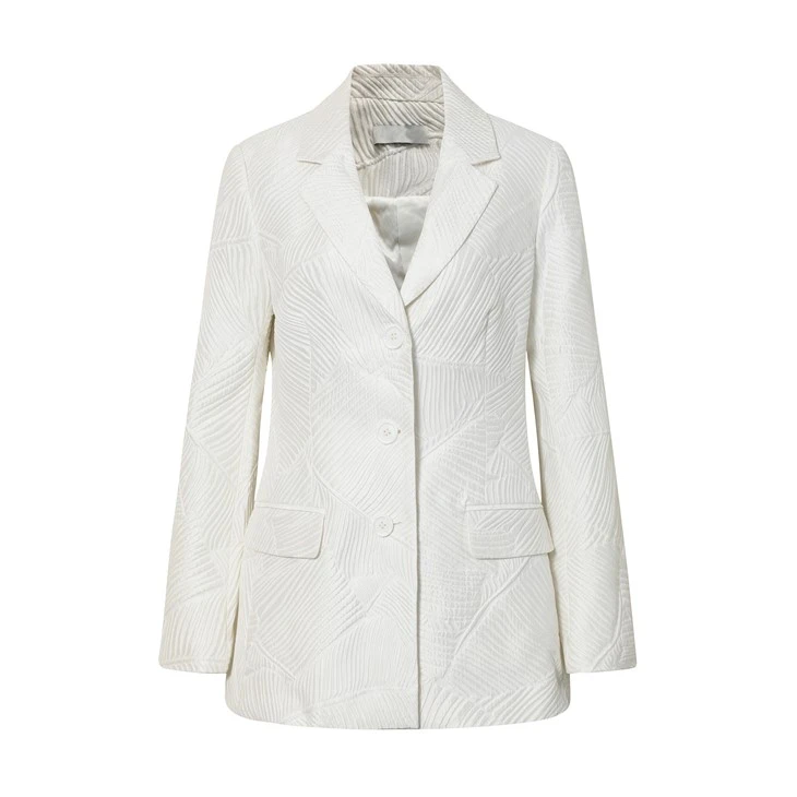 White Printed Regular Blazer White Printed Regular Blazer