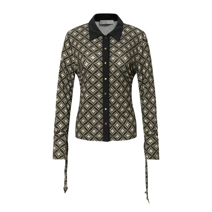 Women's Casual Geometric Shirt Blouse Women's Casual Geometric Shirt Blouse