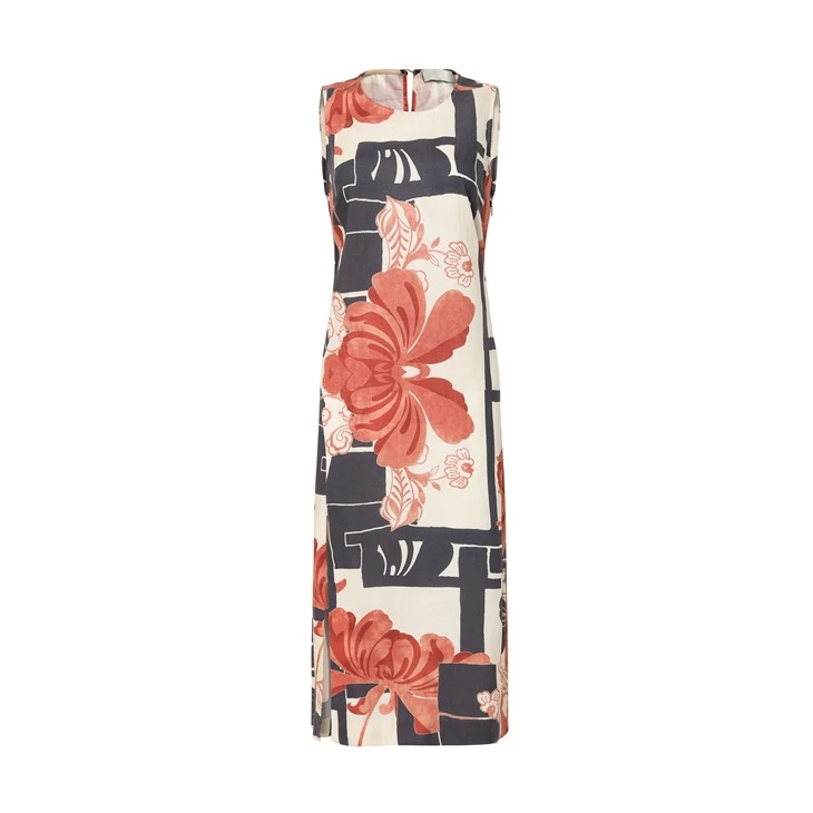 Women's Color Floral Print Dress Women's Color Floral Print Dress